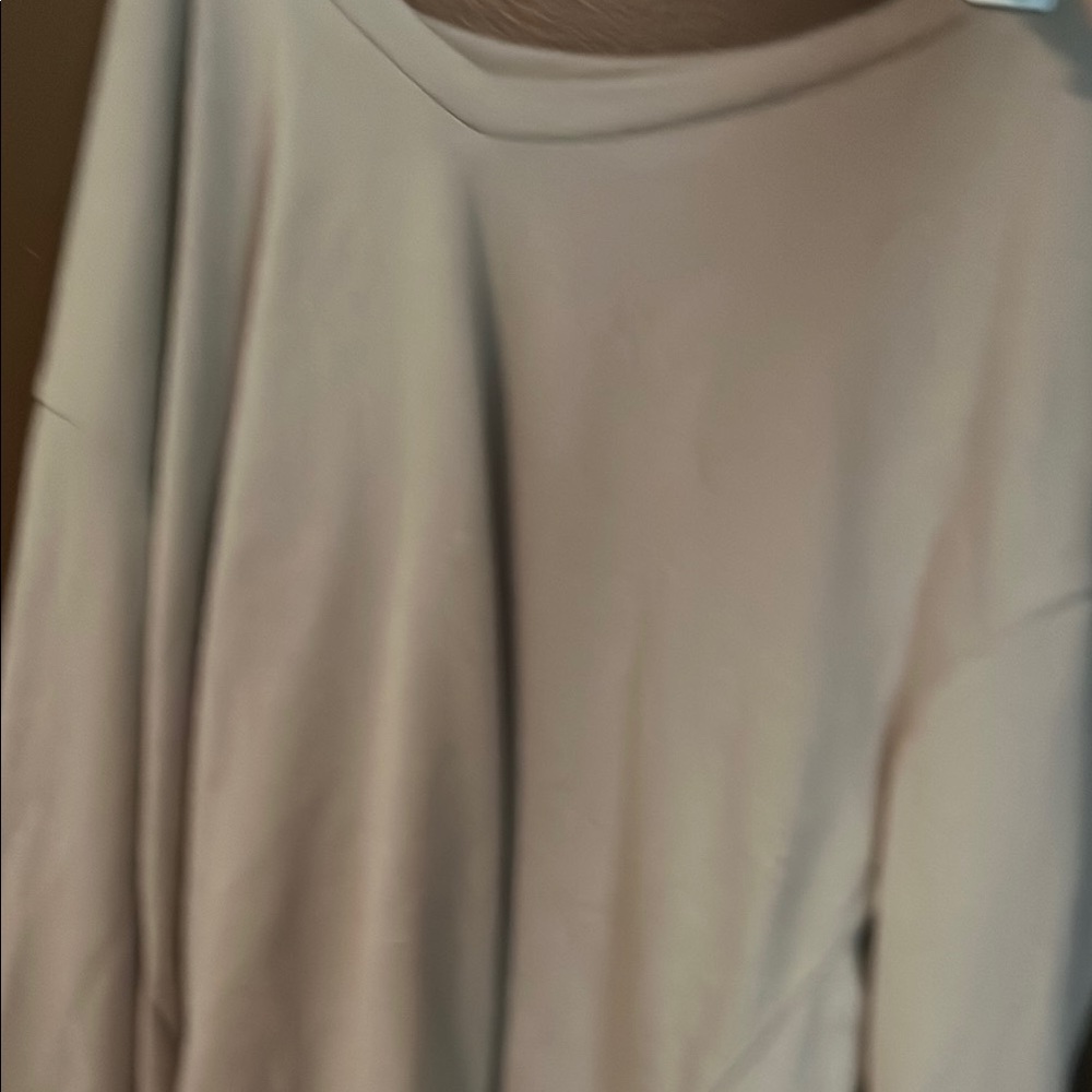 SHEIN Cream V-Neck Sweater